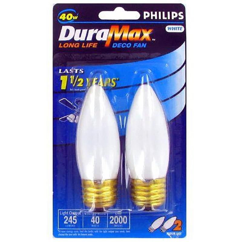 96 pieces of Duramax Frosted Ceiling Fan Bulbs 2 pk