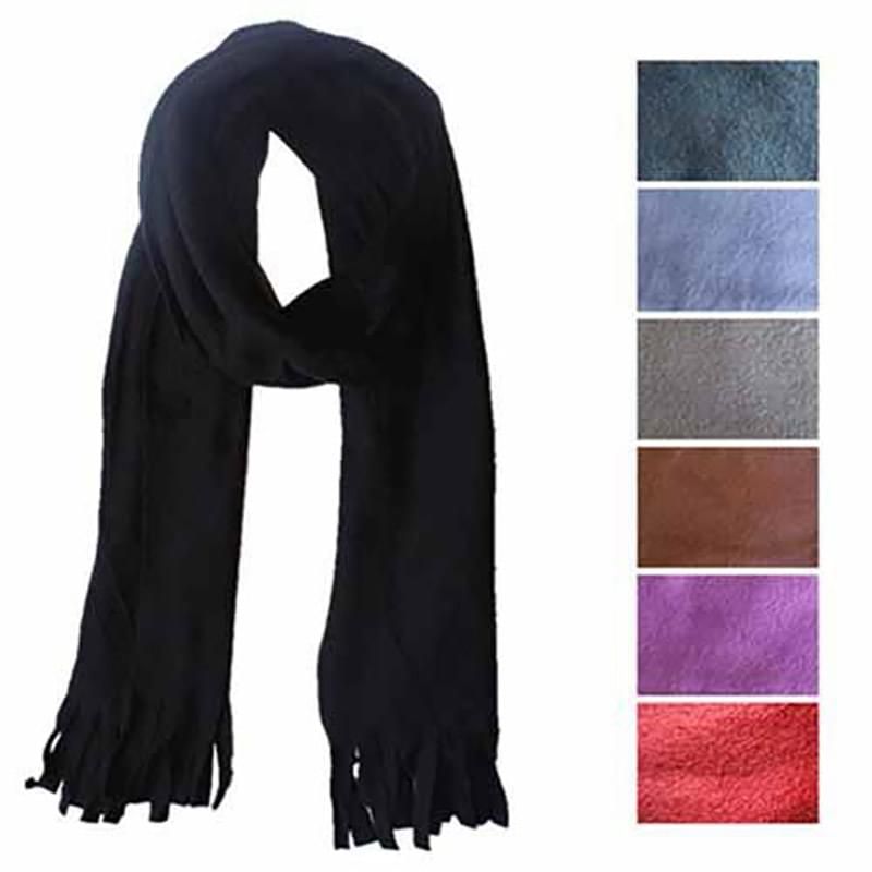 144 pieces of Solid Color Fleece Scarfs