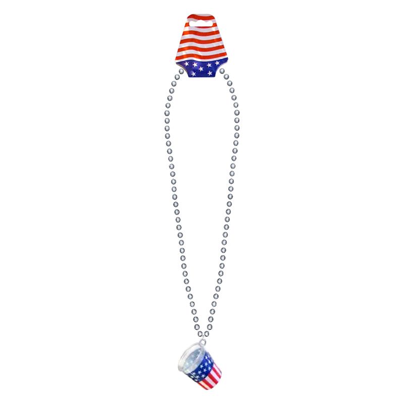288 pieces of Usa Flag Shot Glass On Chain
