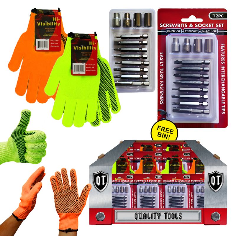 72 pieces of 72pc Pdq Socket Tool's & Gloves