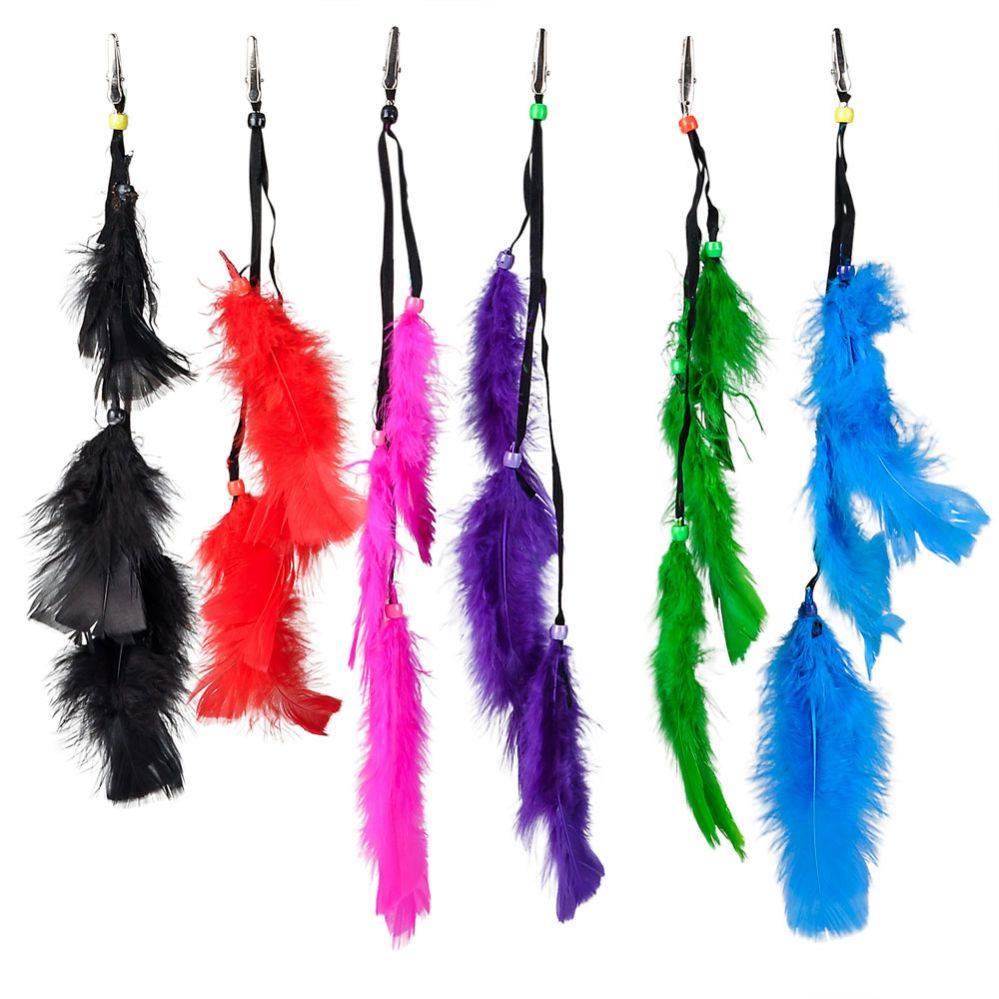 1200 Pieces of 14" Feather Hair Clips