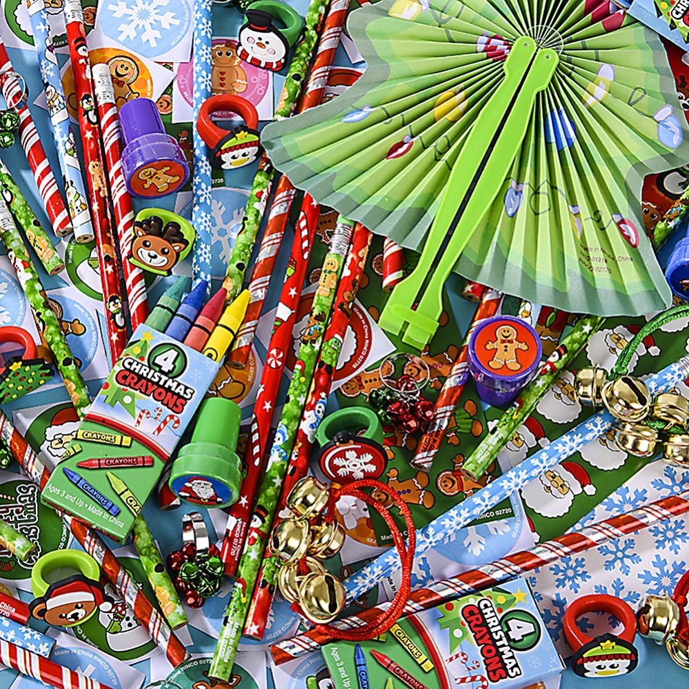 1000 pieces of Christmas Toy Assortment (250pcs/pack)