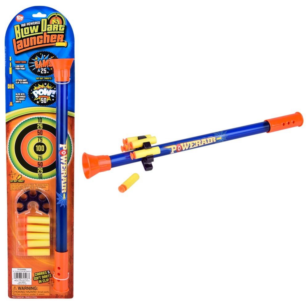 72 pieces of 18" Plastic Blow Darts