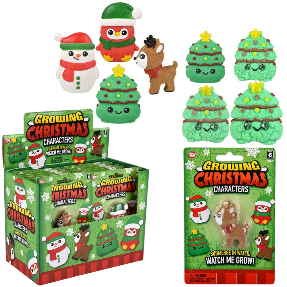 144 pieces of Christmas Growing Characters 2"
