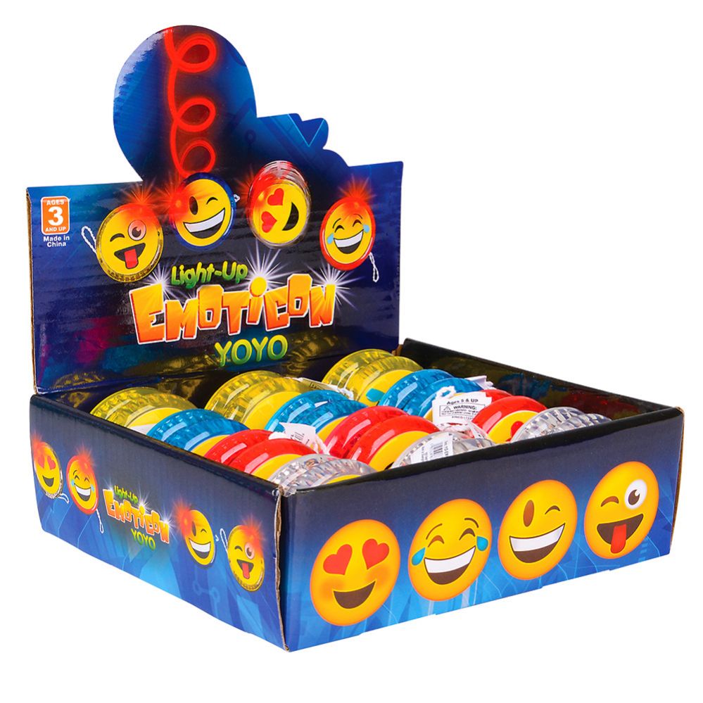 288 Pieces of 2" Flashing Emoticon Yoyo
