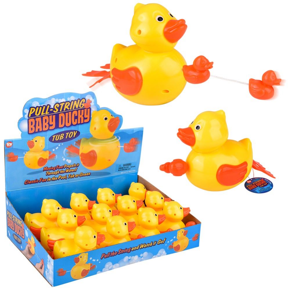96 pieces of 6" PulL-String Ducky Bath Toy