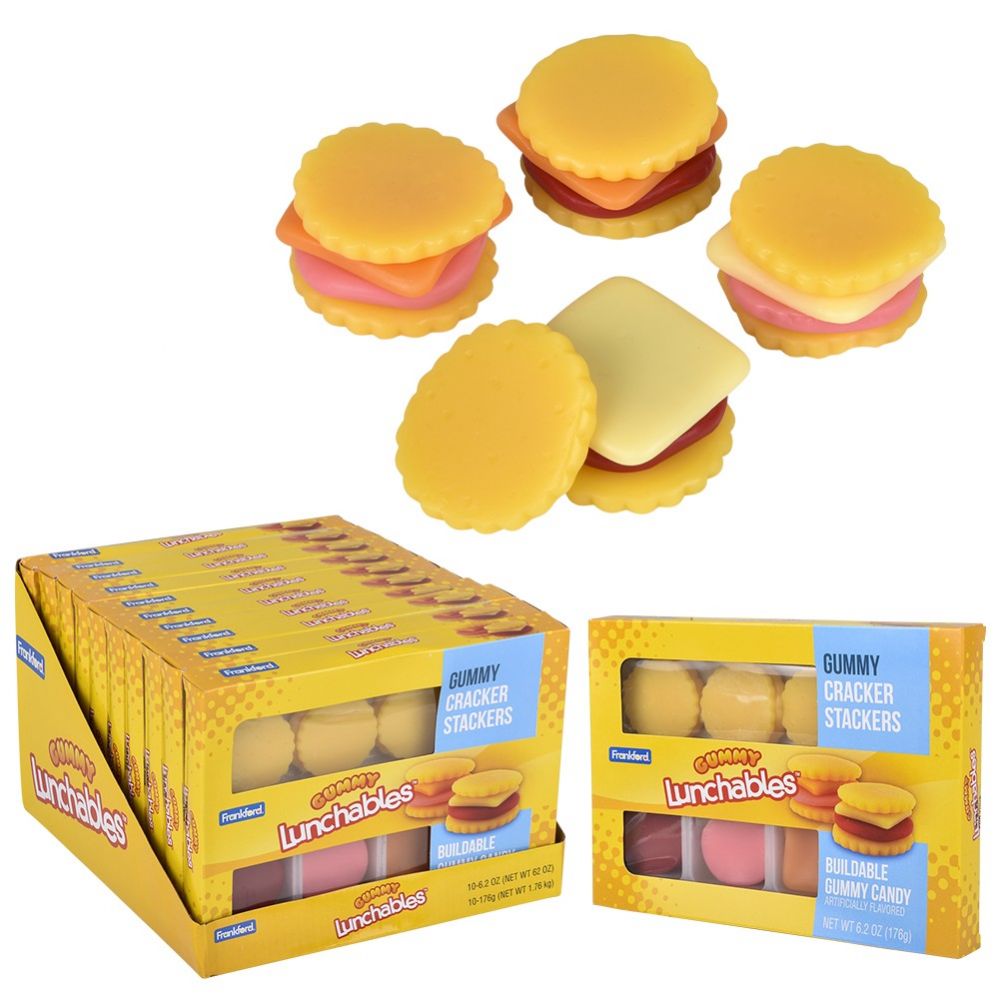 20 Pieces of Frankford Kraft Gummy Lunchables Cracker Stackers 10ct