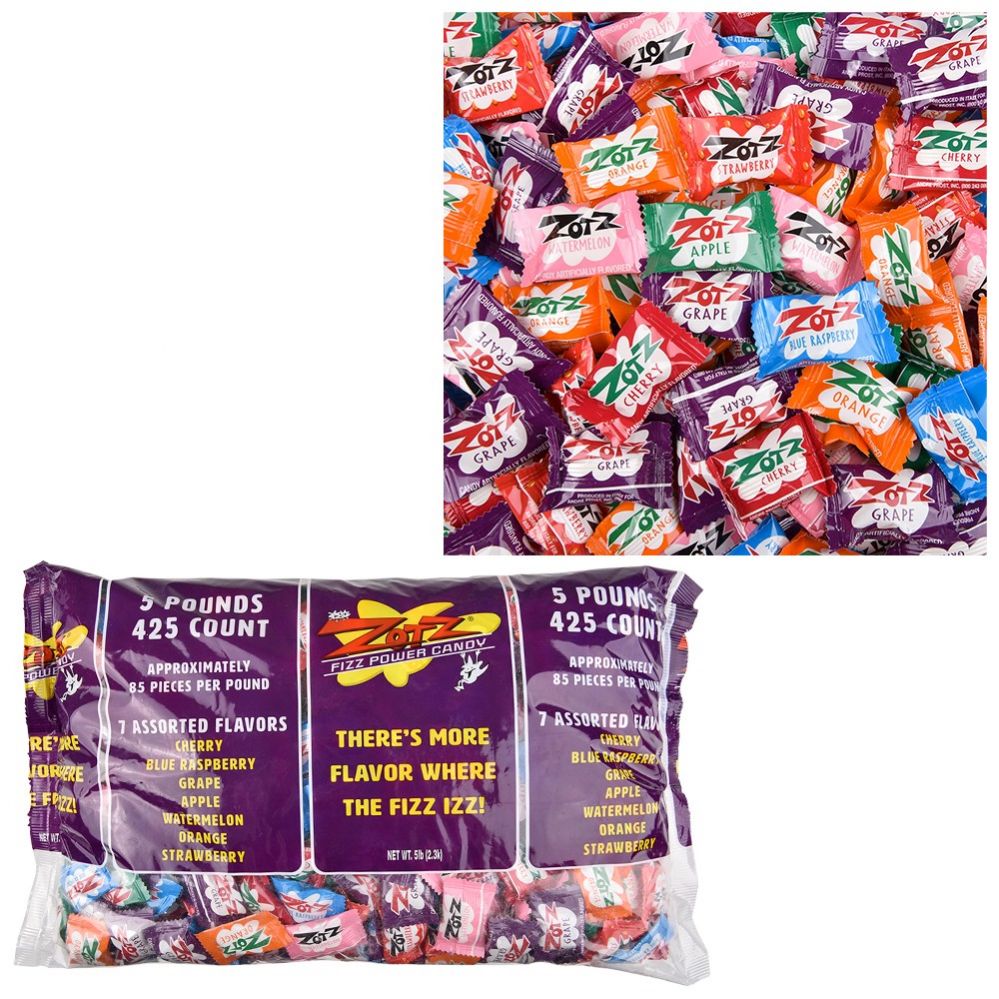 1275 pieces of Zotz Bulk Fizz Candy 425 Pieces