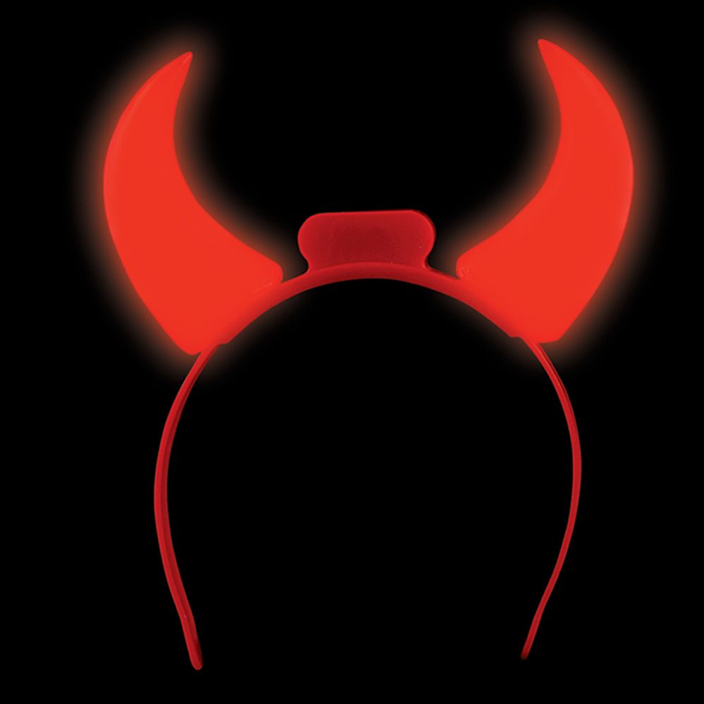 72 Pieces of LighT-Up Devil Horns Headband