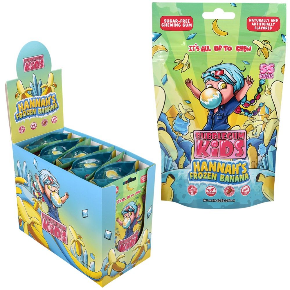 60 pieces of Bubblegum Kids Hannas Frozen Banana
