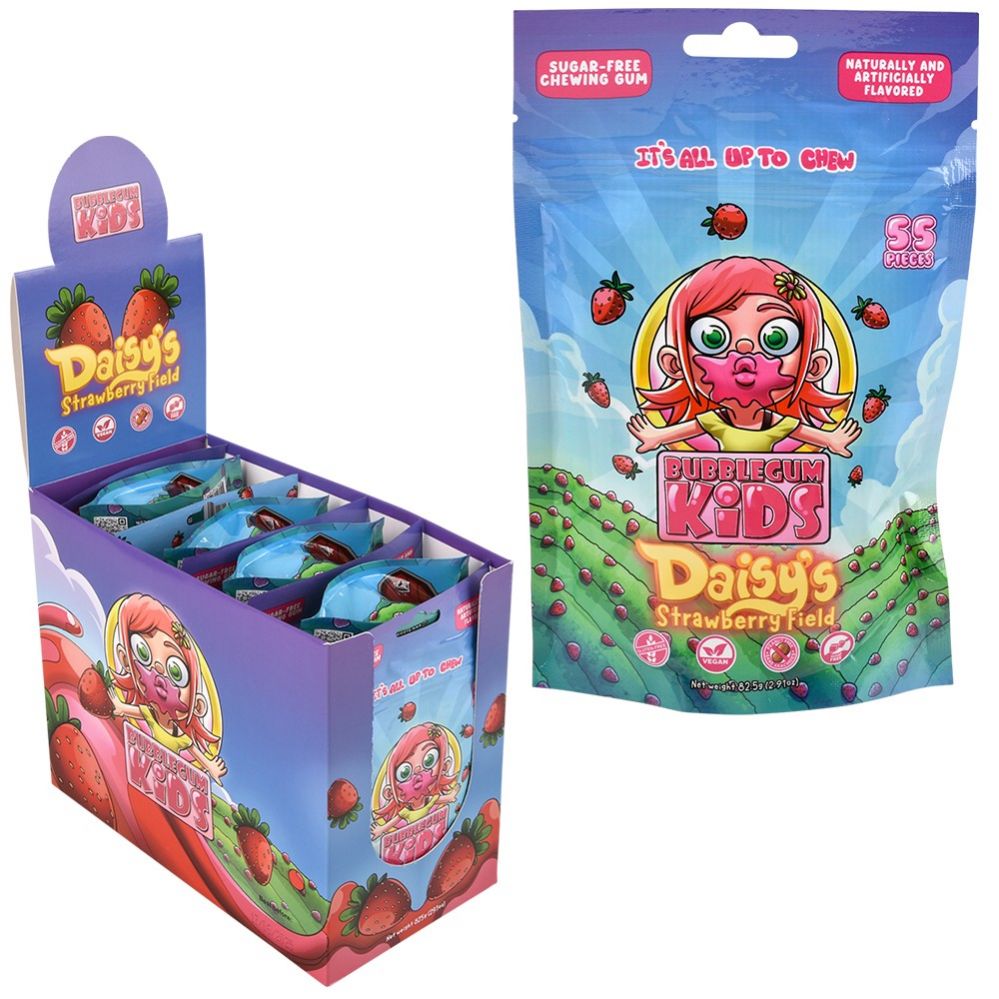 60 pieces of Bubblegum Kids Daisy Strawberry Field