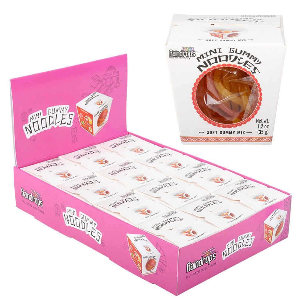 96 pieces of Raindrops Mini Gummy Noodles