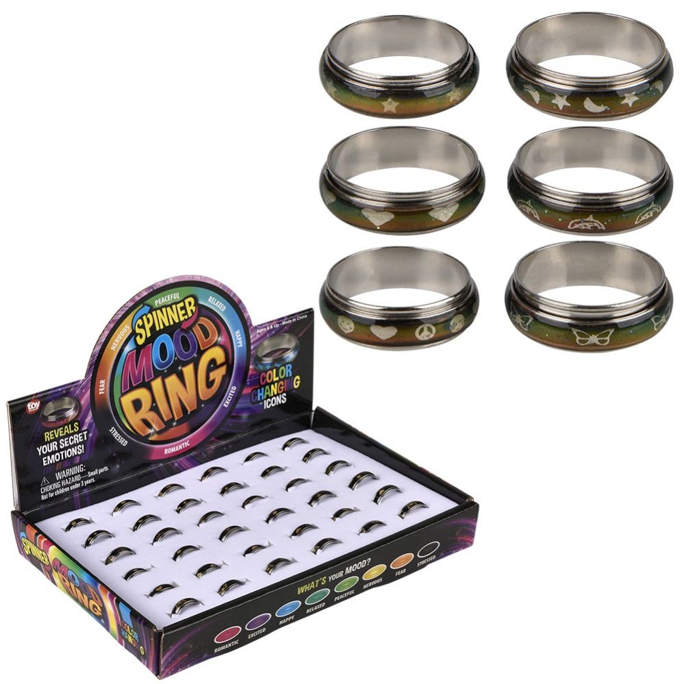 720 pieces of Classic Icons Spinner Mood Rings