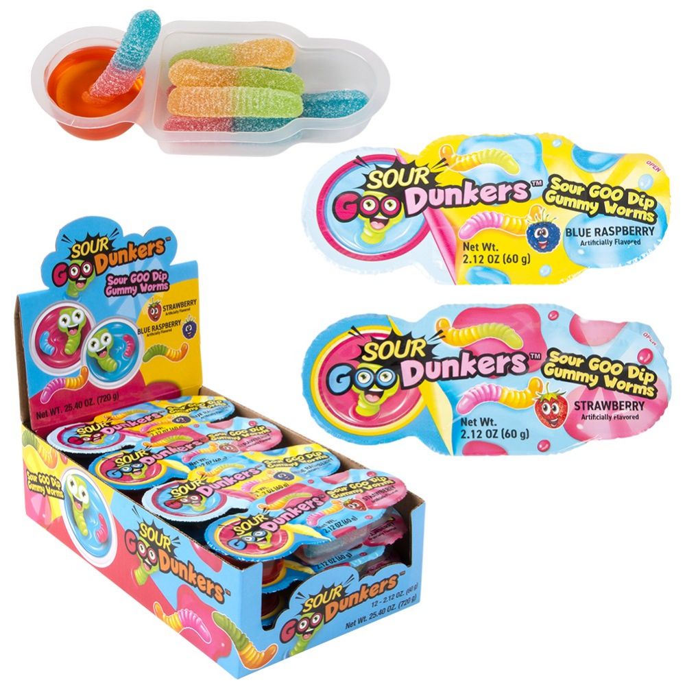 144 pieces of Sour Goodunkers Gummi Goo 12ct