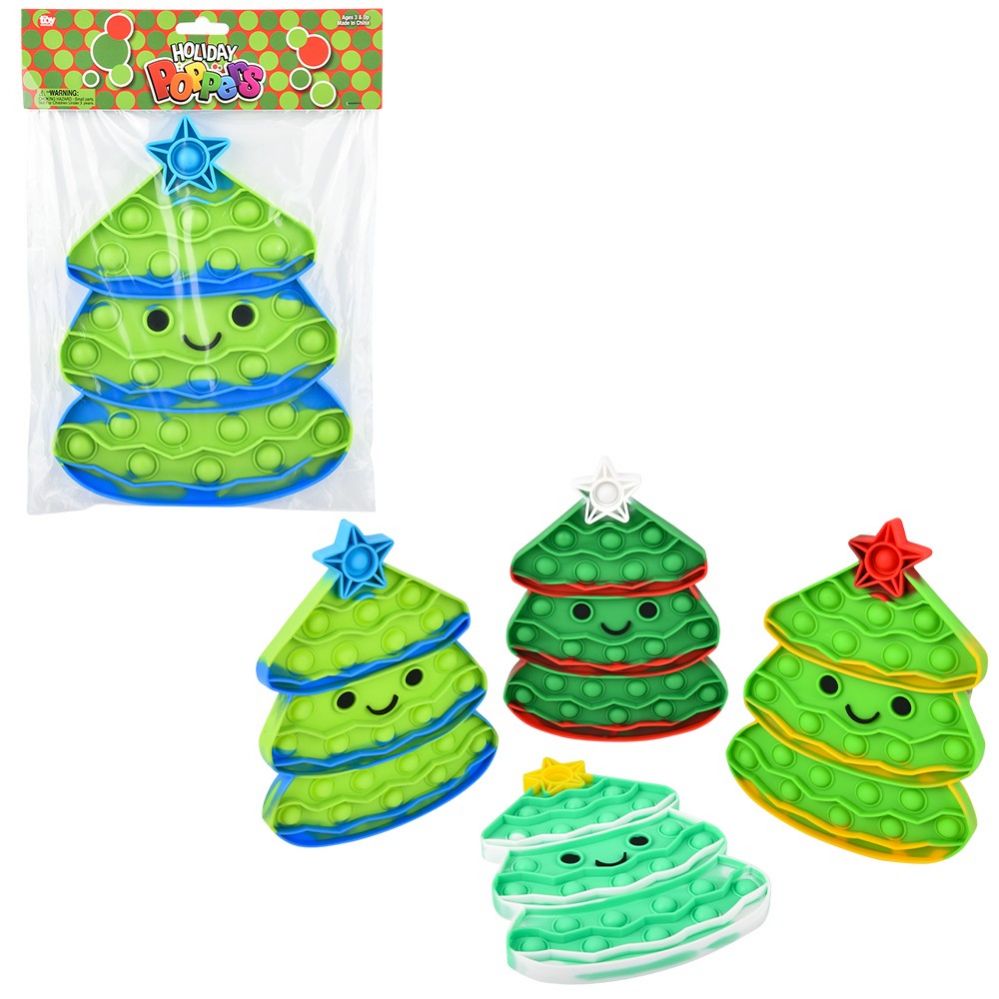48 pieces of Christmas Tree Jumbo Bubble Popper 9"