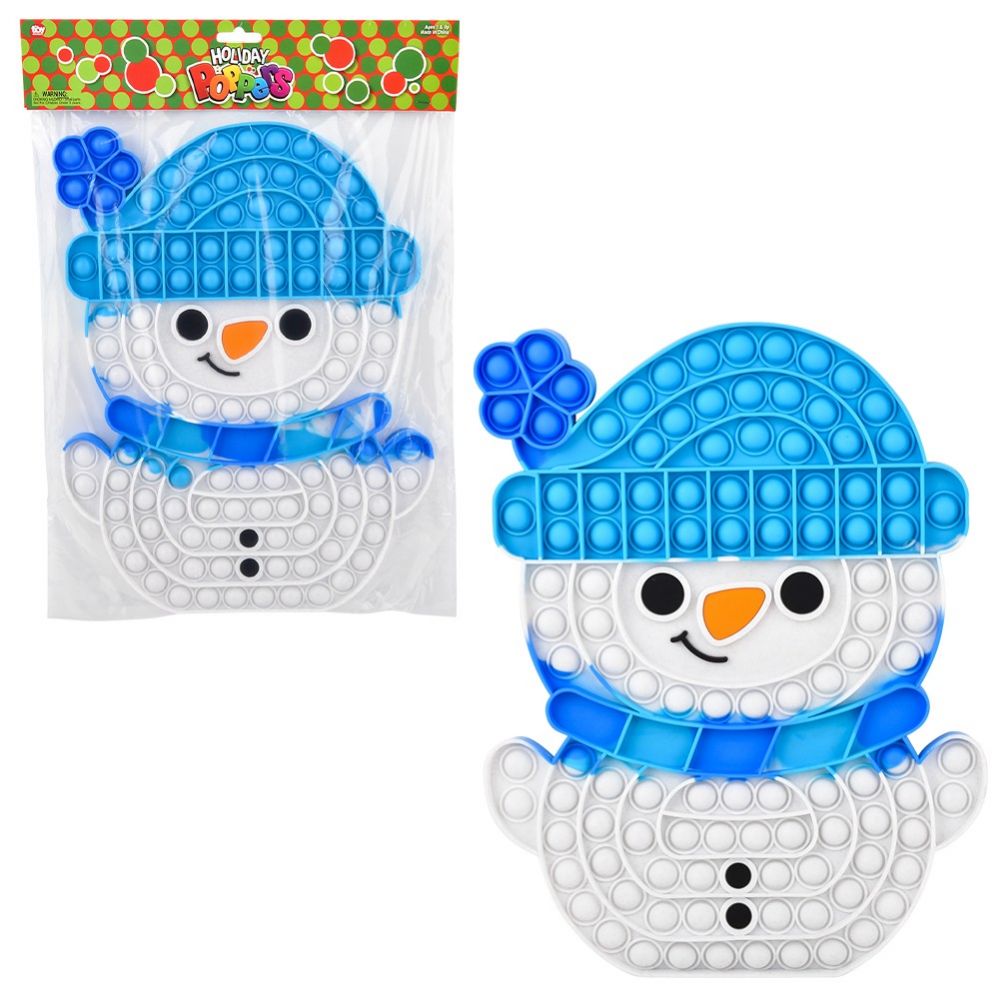 24 pieces of Snowman Mega Bubble Popper 13'