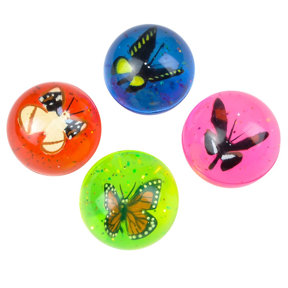 432 Pieces of 1.75" Butterfly HI-Bounce Ball