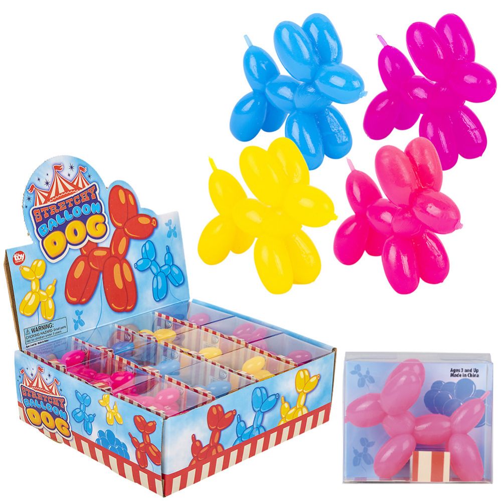 144 Pieces of 2.5" Rubber Balloon Dog
