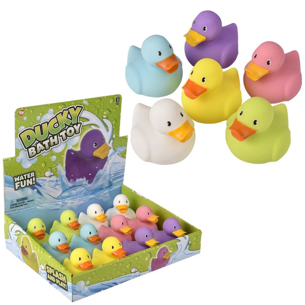 72 pieces of 3.5" Bath Time DuckY-Assorted Colors
