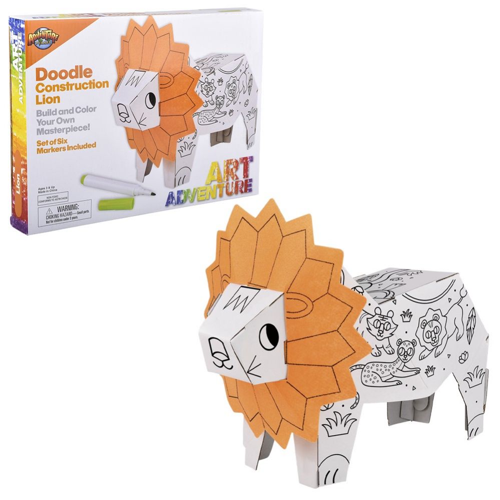 12 pieces of Doodle Construct Lion
