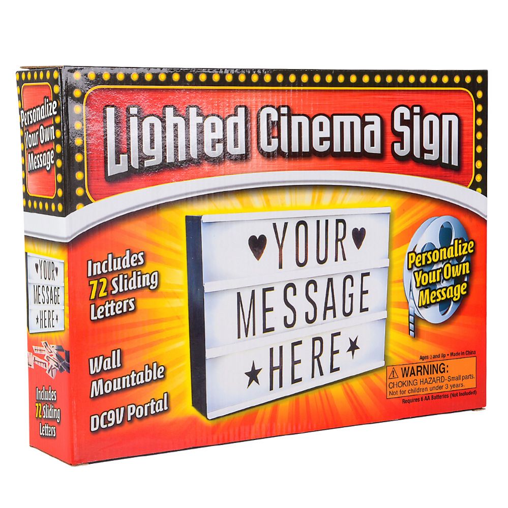 12 pieces of Led Lighted Cinema Box 12"