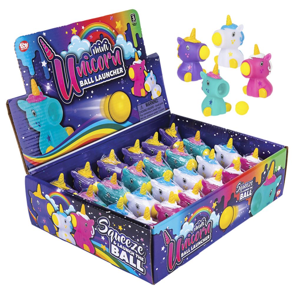 288 Pieces of 2.75" Mini Unicorn Ball Launcher