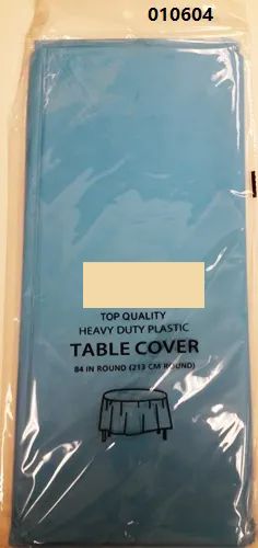 72 Pieces of Light Blue Round Table Cover 84in