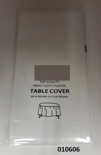 72 Pieces of White Round Table Cover 84in