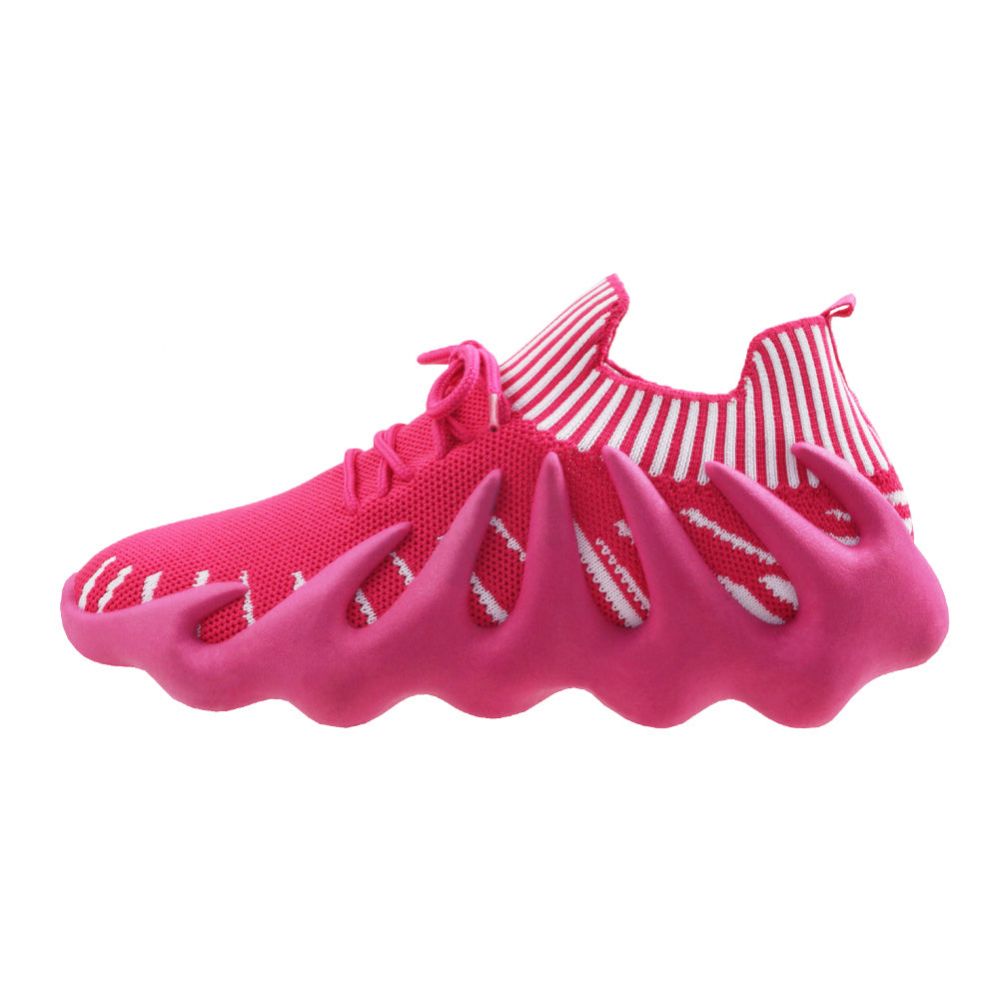 Bulk Women's Claw Sneaker Fuchsia and white -Wholesale Sock Deals