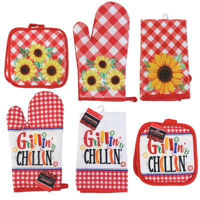 48 pieces of Bbq Potholder/ Towel/ Mitt/ 2 Prints Ht/ Jhook