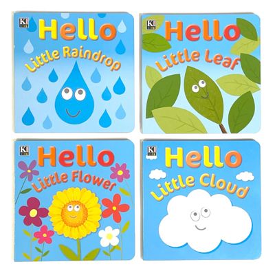 24 pieces of Hello Big Wide World Board Books 6x6 4 Titles In 24pc Counter Display