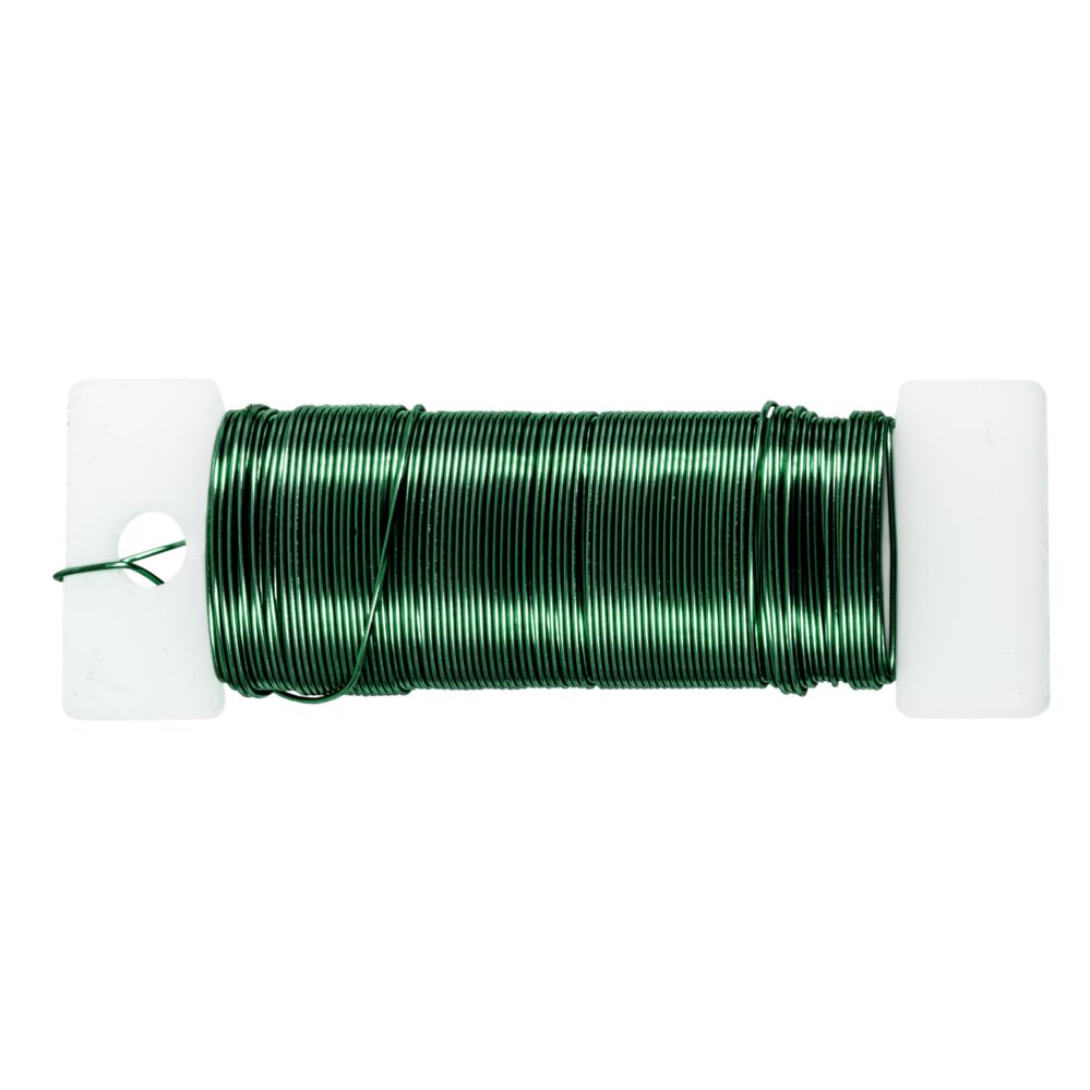 120 pieces of 22 Gauge Floral Wire 115ft/roll - Green