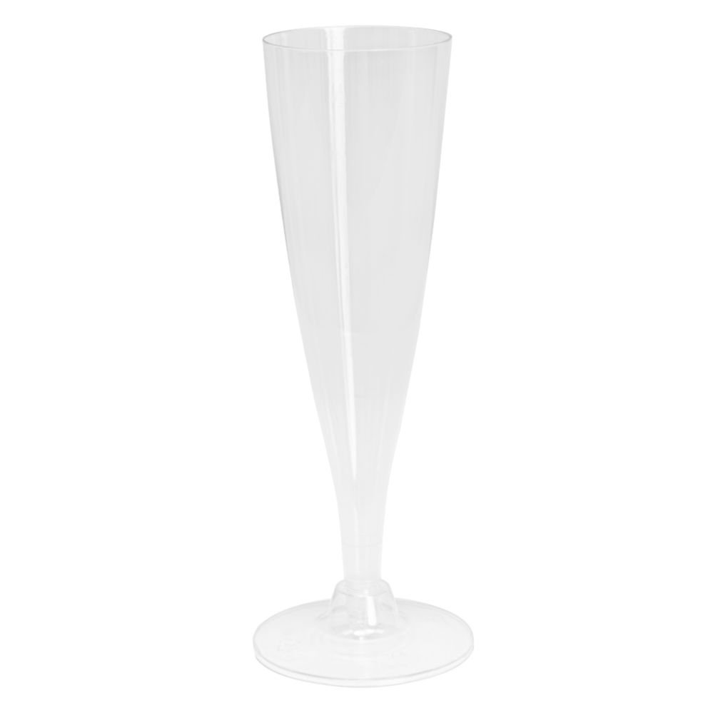 40 pieces of Plastic Champagne Flutes 6pc - Clear