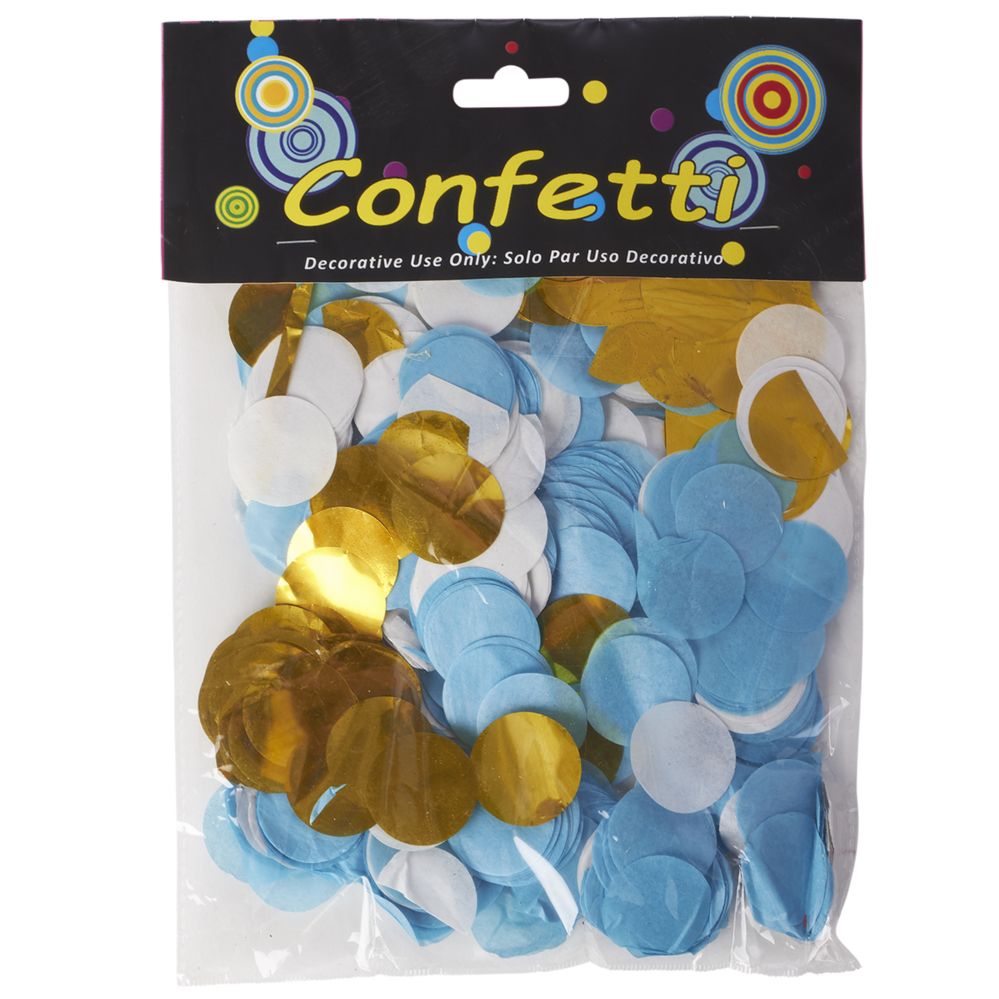 72 pieces of Mixed Confetti 1 inch 30g/bag - Blue