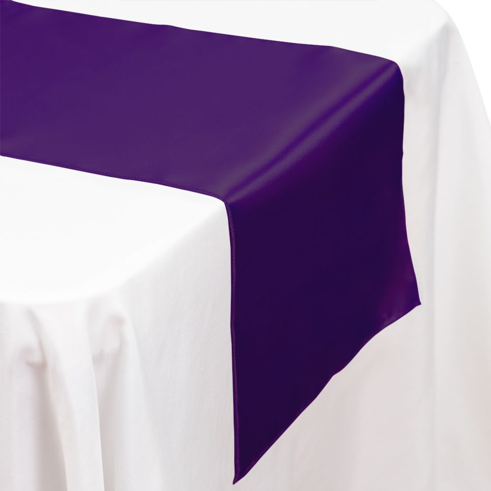 48 pieces of Satin Table Runner 14 inch X 108 inch - Purple