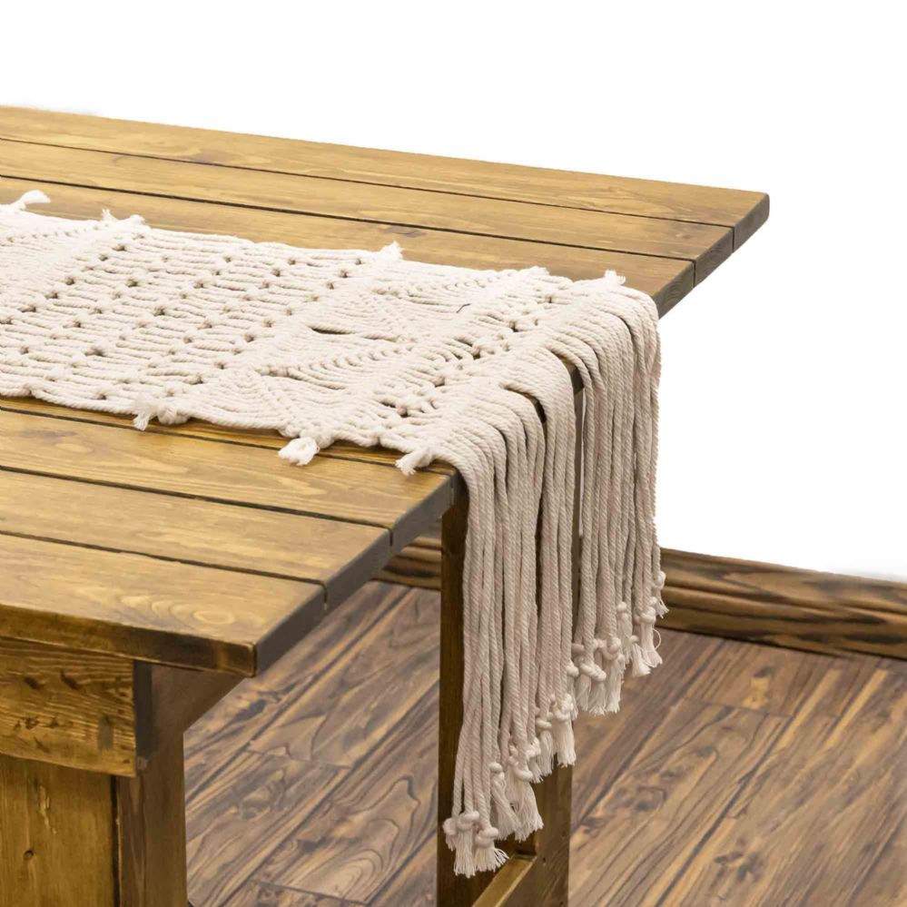 4 pieces of Macrame Table Runner 14 inch X 108 inch