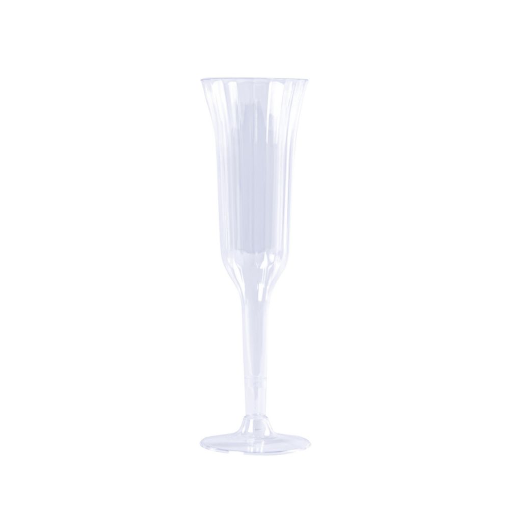 20 pieces of Plastic Champagne Flutes 5.5oz 8 inch 12pc
