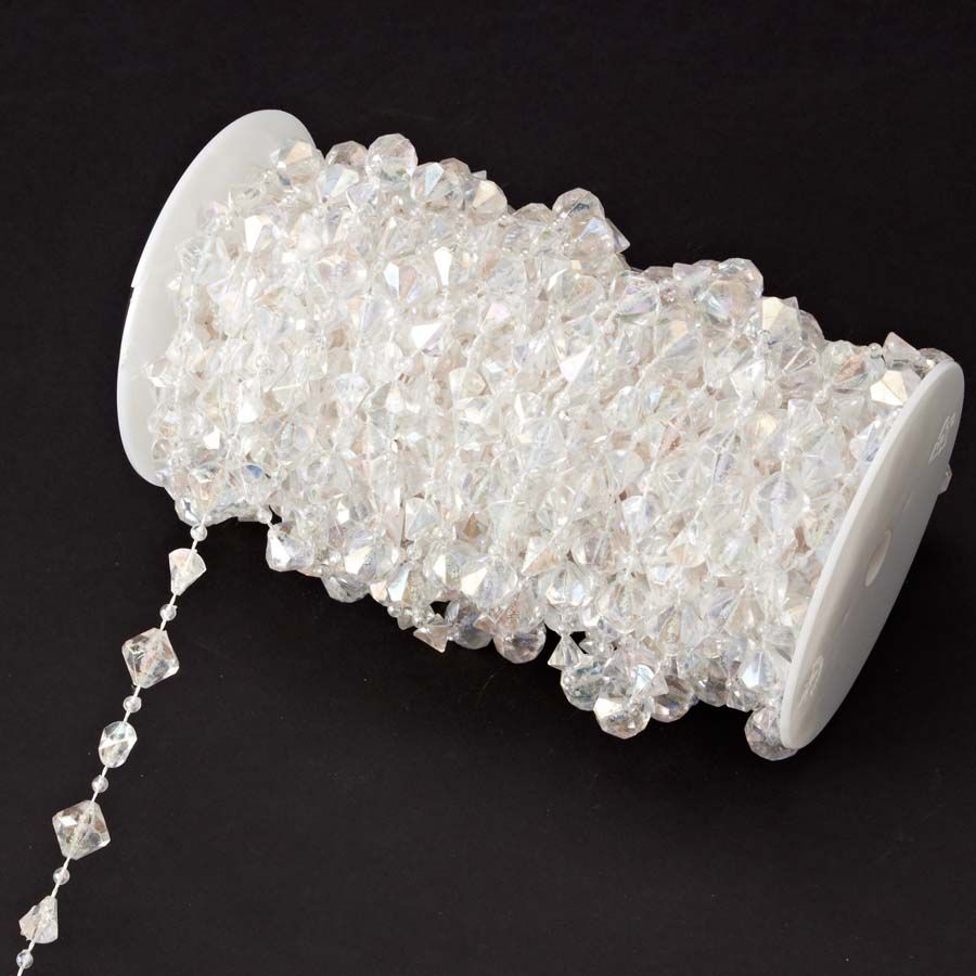 6 pieces of Gemstone Shape Beads In A Roll 66ft