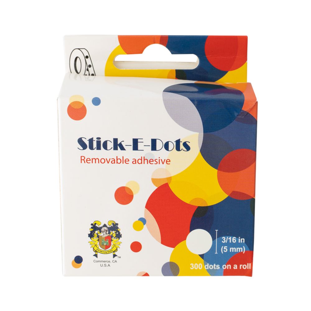 24 pieces of SticK-E-Dots Small 3/16 inches 300 Dots/roll