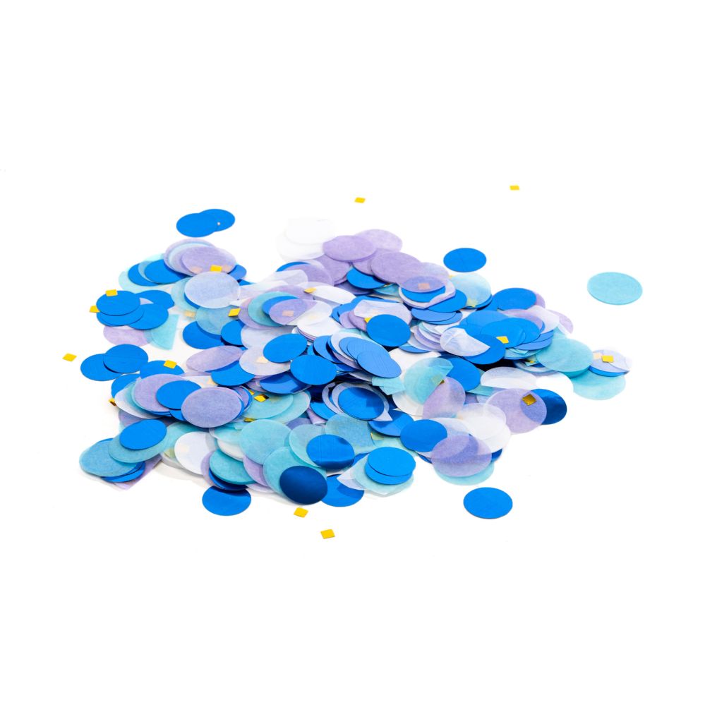 72 pieces of Mixed Confetti L inch 18g - Royal Blue