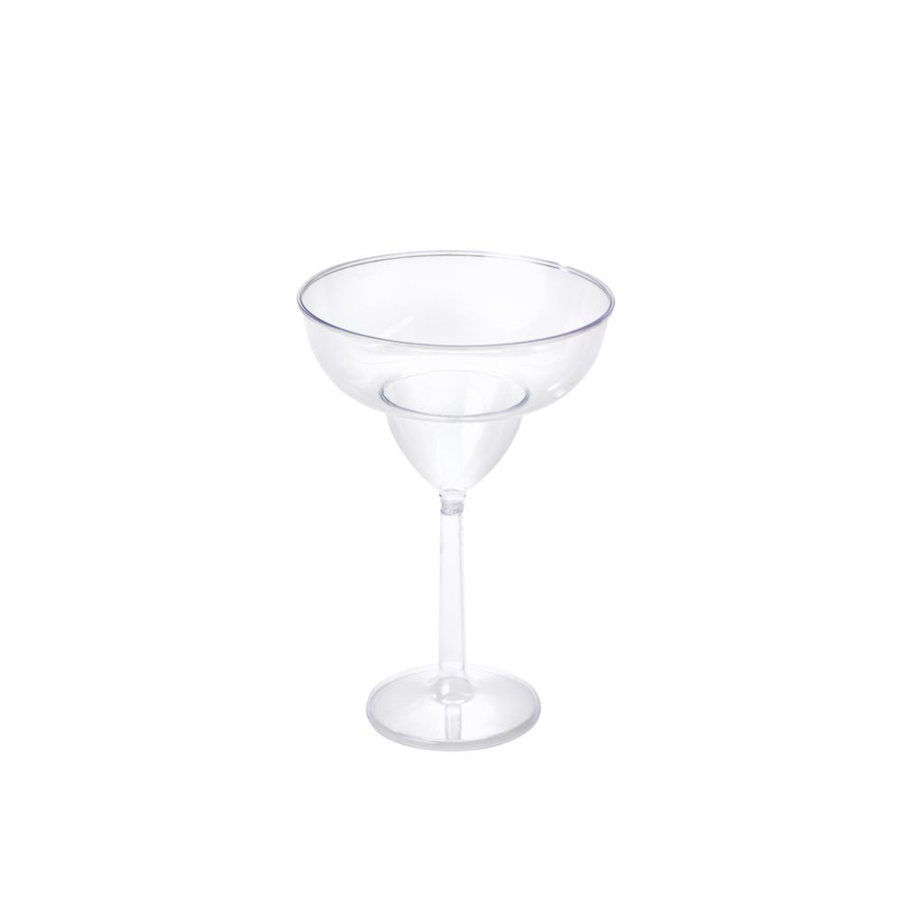 24 pieces of Plastic Jumbo Margarita Glass 30oz - Clear