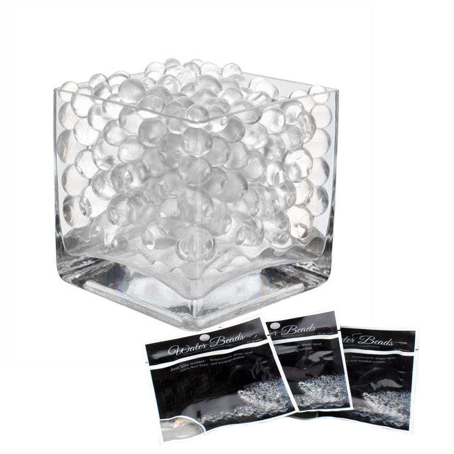 5 pieces of Jelly Water Beads L 10g 48bags/display Box - Clear
