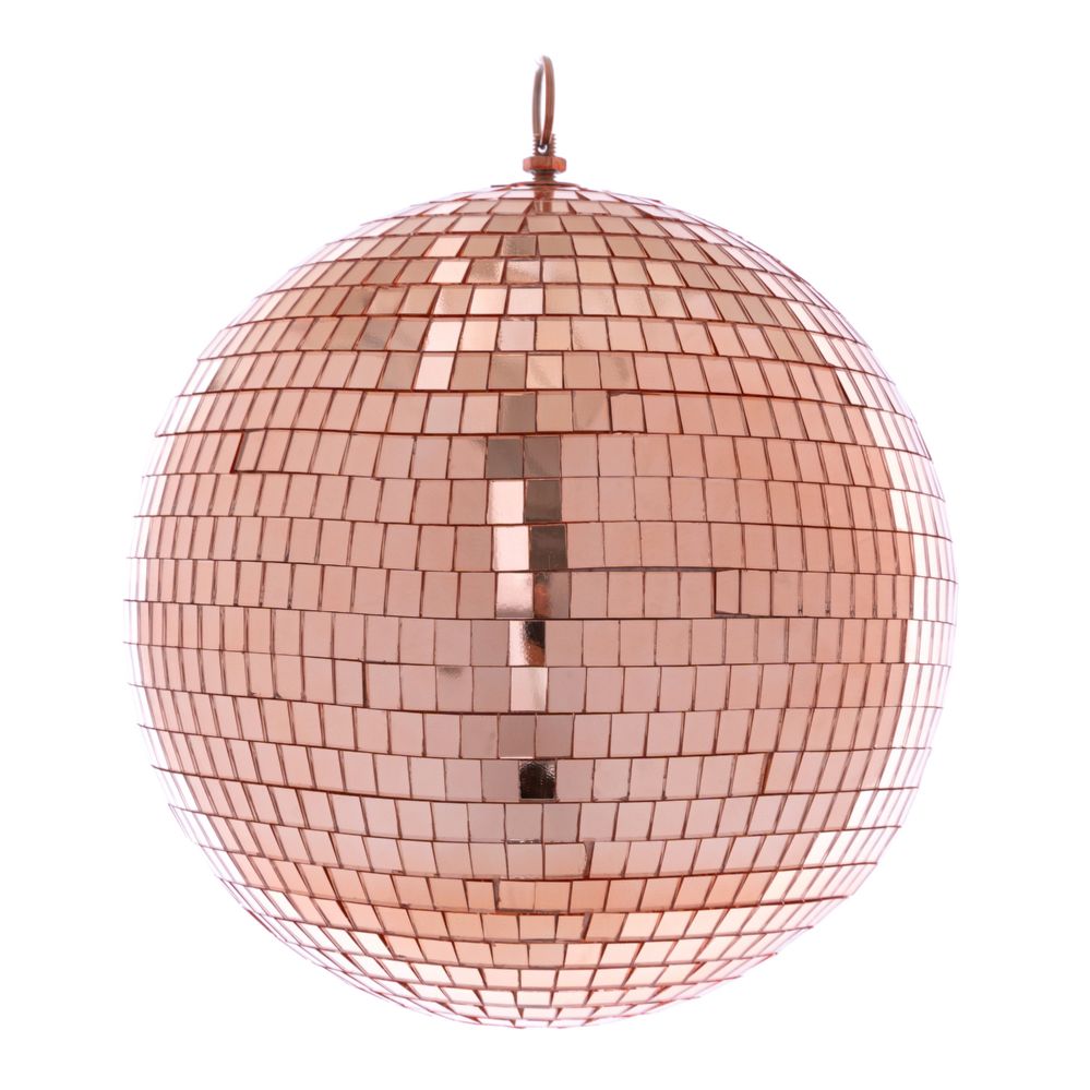 Mirror Disco Ball 24 In - Rose Gold