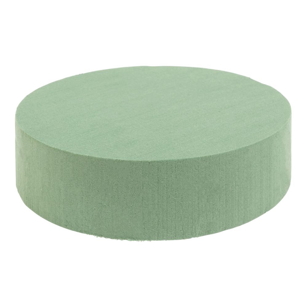 27 pieces of Premium Round Floral Foam Solid Block 6 inches X 1 inch
