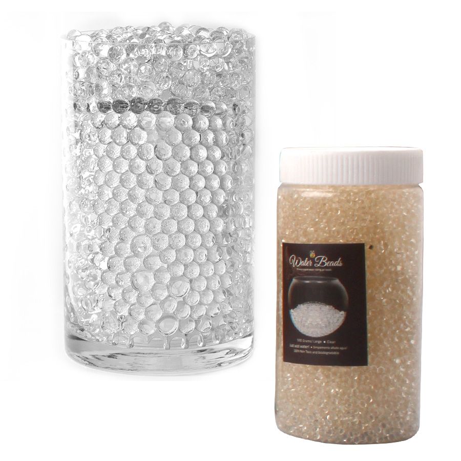 12 pieces of Jelly Water Beads 3/4 inch - Clear
