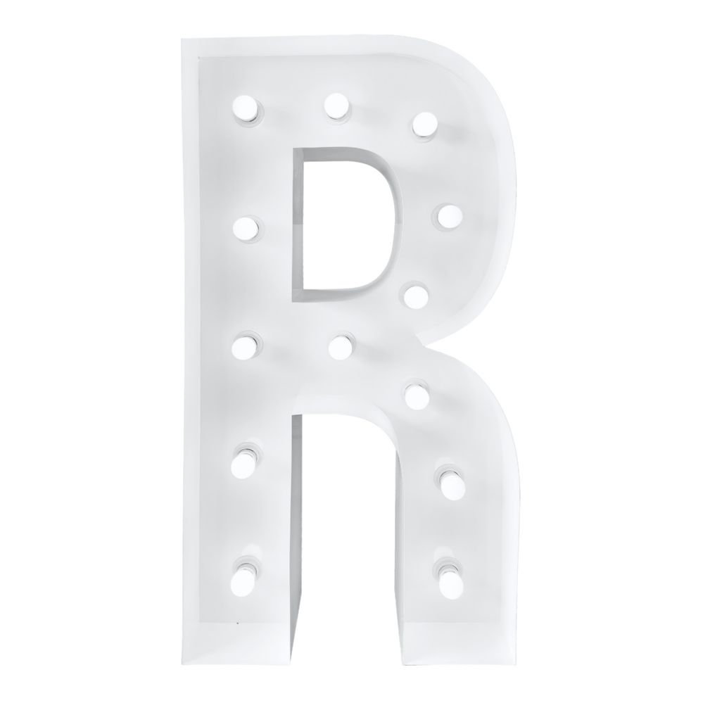 4ft Light Up Marquee Letters R - White