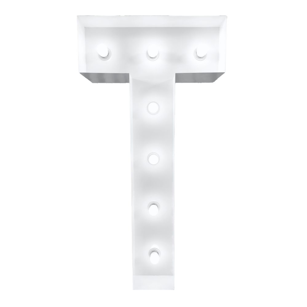 4ft Light Up Marquee Letters ?t? - White