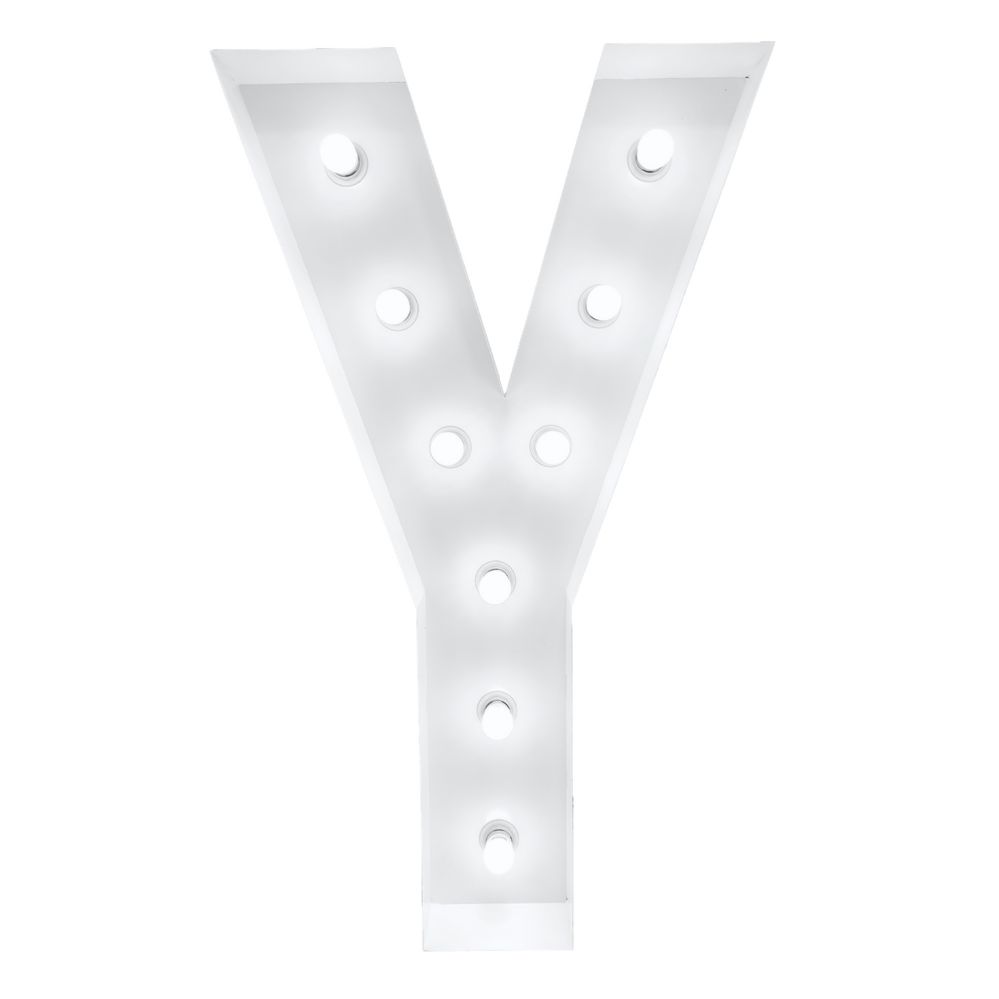 4ft Light Up Marquee Letters ?y? - White