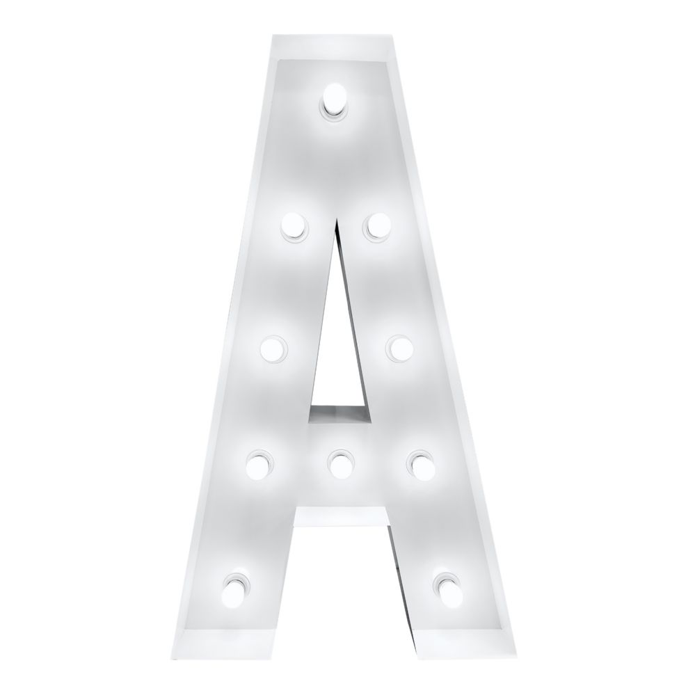 4ft Light Up Marquee Letters A - White