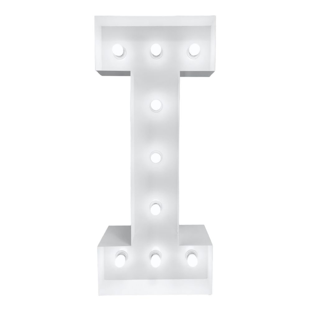 4ft Light Up Marquee Letters I - White